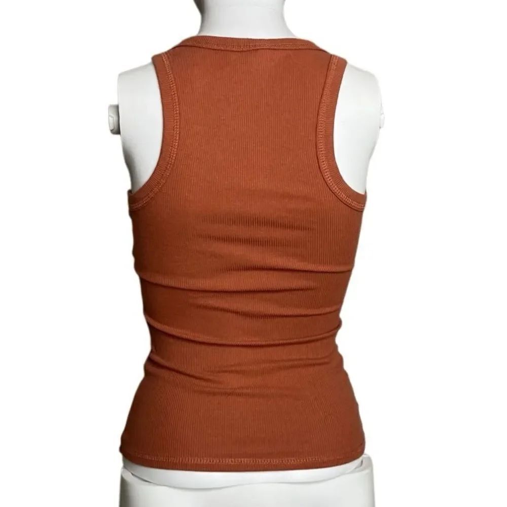 Tilly's Ribbed Women's Rust Tank Top Size XS - Picture 2 of 2
